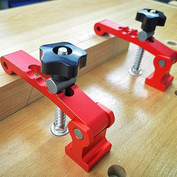 WEITARI® 2 in 1 Woodworking 3 Steps Adjustable Table Clamps Hold Down Clamps Pressure Plate Desktop Positioning Clamp