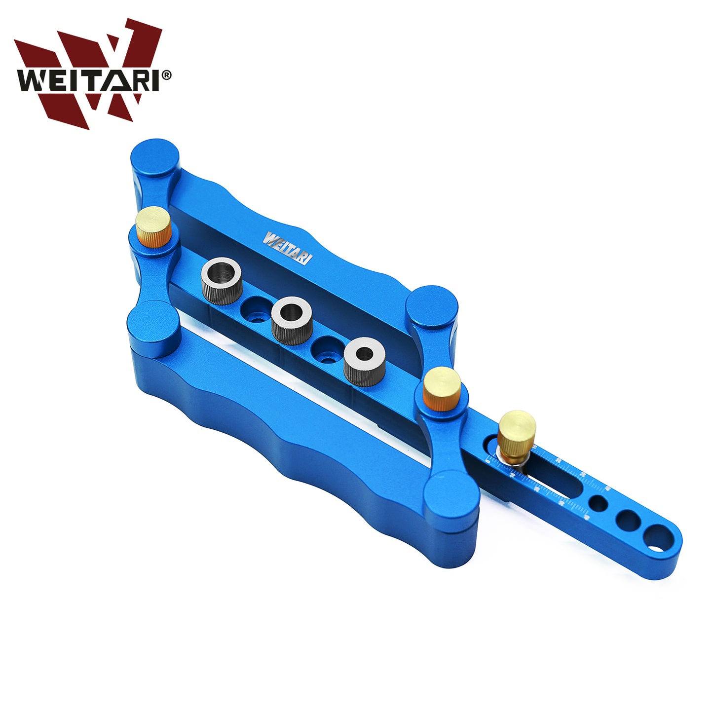 WEITARI® Self Centering Doweling Jig Punch Locator Dowel Jig Kit 1/4 3/8 5/16inch Drill Guide Sleeve Tool