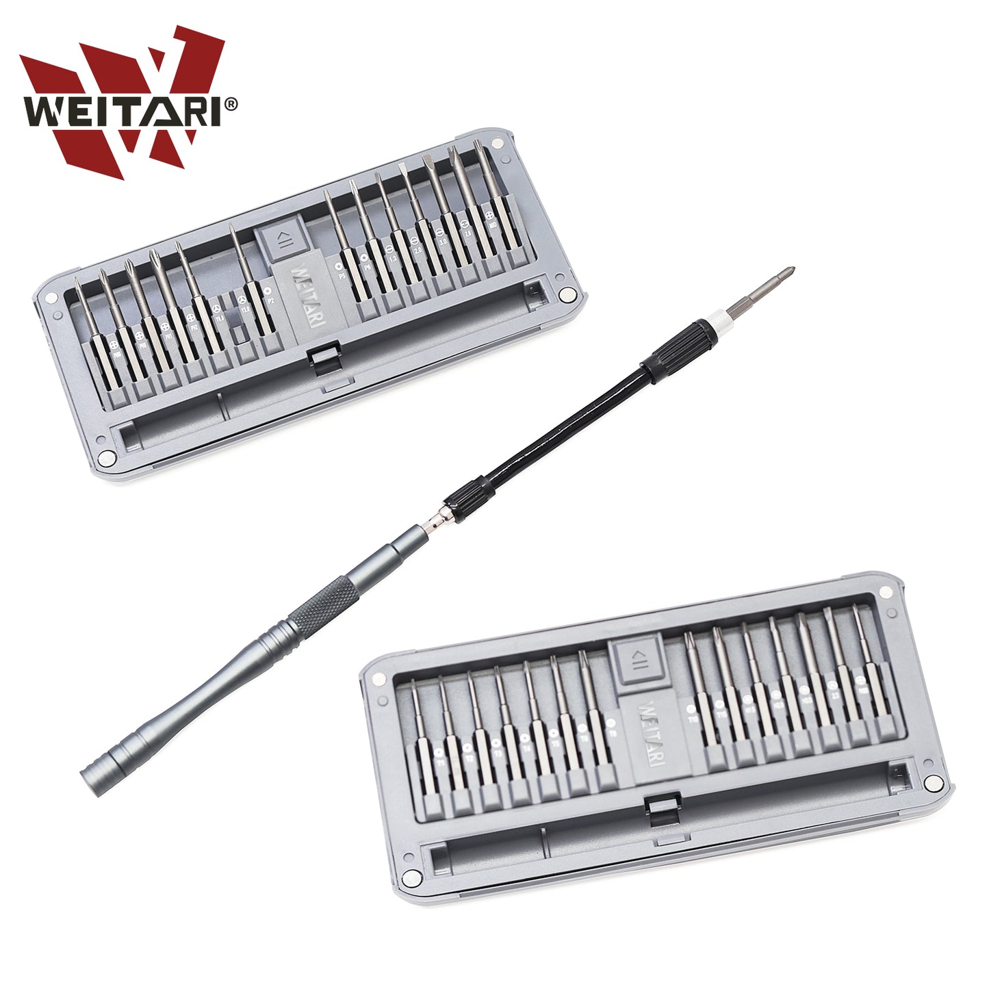 WEITARI Precision Screwdriver Set, 30 in 1 Mini Screwdriver, Screwdriver Bit Sets, Multifunction Precision Screwdriver Kit, Repair Tool Kit for Electronics, Computer, Eyeglass, Phone, Watch