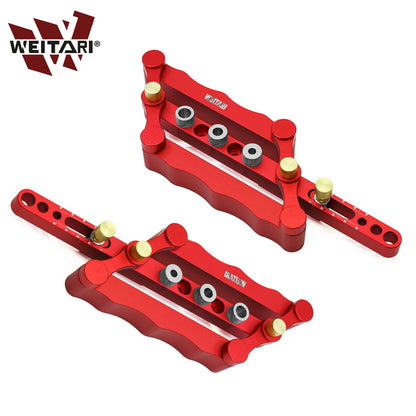 WEITARI® Self Centering Doweling Jig Punch Locator Dowel Jig Kit 1/4 3/8 5/16inch Drill Guide Sleeve Tool