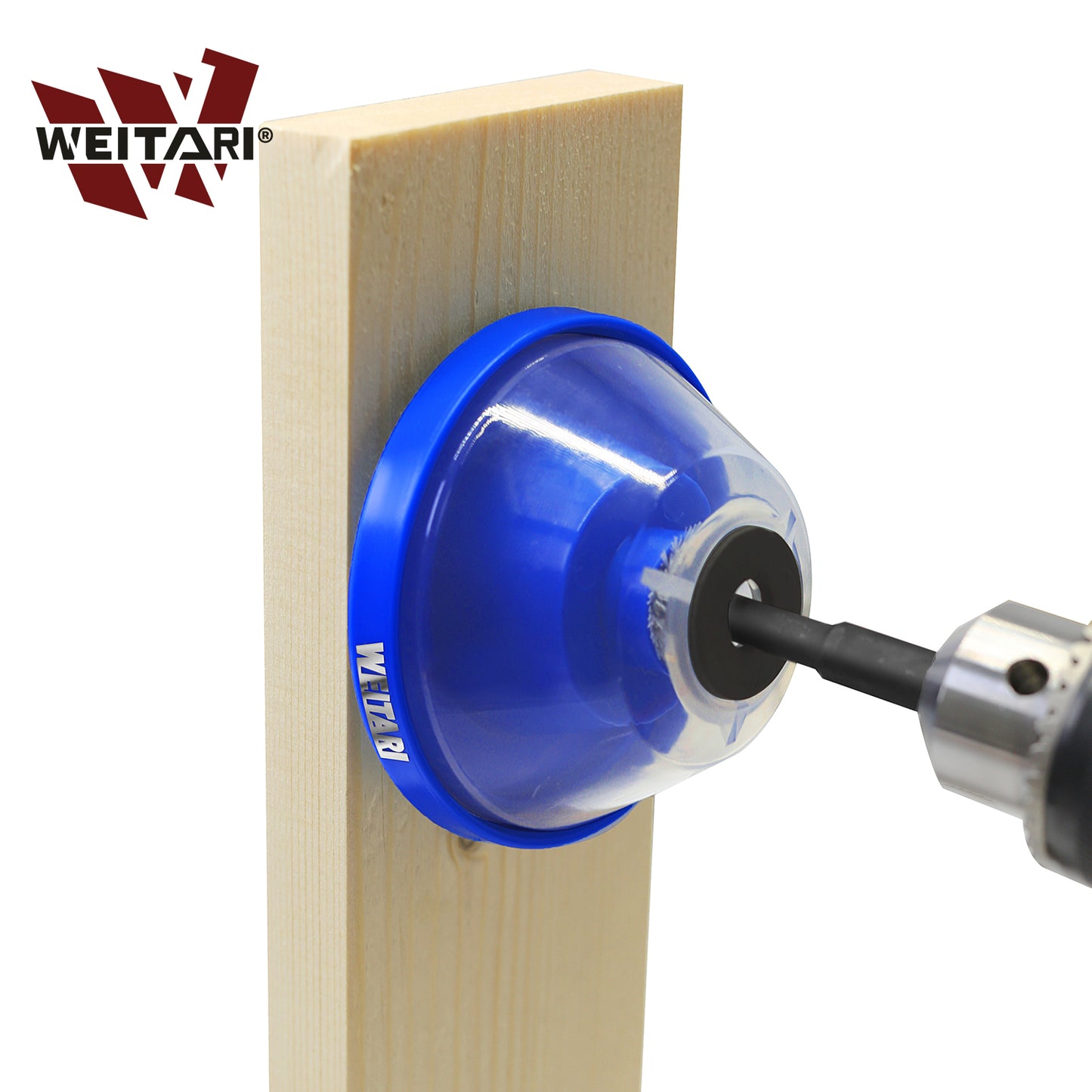 WEITARI® 2Pcs Drill Dust Collector,Drywall Dust Collector, Drill Dust Collector for Electric Hammer and Drill, Hole Saw Dust Bowl, Shockproof Dust Catcher with Sealing Cover & Anti-Skid Sponge