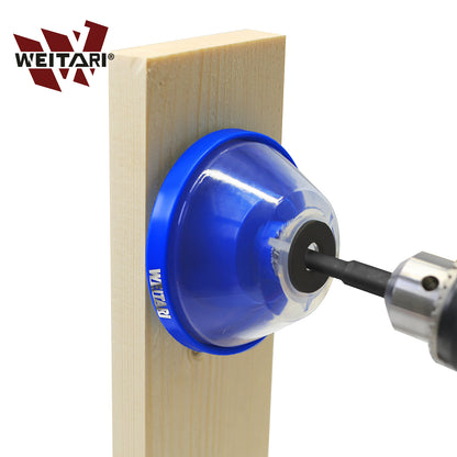 WEITARI® 2Pcs Drill Dust Collector,Drywall Dust Collector, Drill Dust Collector for Electric Hammer and Drill, Hole Saw Dust Bowl, Shockproof Dust Catcher with Sealing Cover & Anti-Skid Sponge