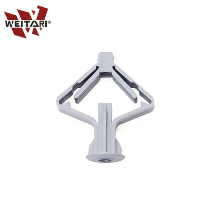 WEITARI Grey Drywall Anchor Kit with Screws Hollow Wall Anchors 100pcs self Drilling Drywall Anchors Plastic Aircraft Anchors with Screws (Anchor 50pcs + Screws 50pcs)