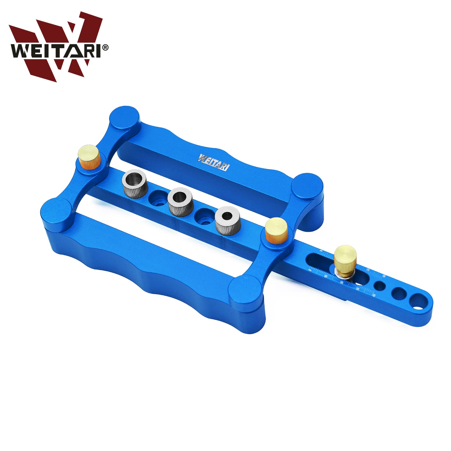 WEITARI® Self Centering Doweling Jig Punch Locator Dowel Jig Kit 1/4 3/8 5/16inch Drill Guide Sleeve Tool
