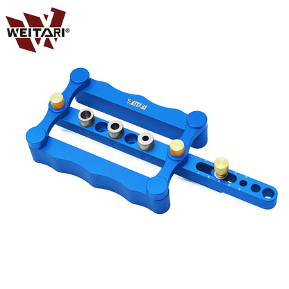 WEITARI® Self Centering Doweling Jig Punch Locator Dowel Jig Kit 1/4 3/8 5/16inch Drill Guide Sleeve Tool
