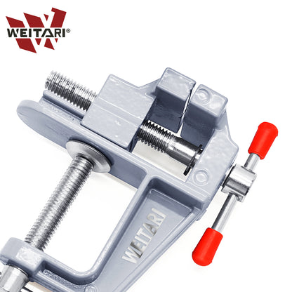 WEITARI mini vise grips 35MM Aluminium Alloy Table Bench Clamp Vise Bench Vise Table Screw Vise for DIY Craft Mold Fixed Repair Tool