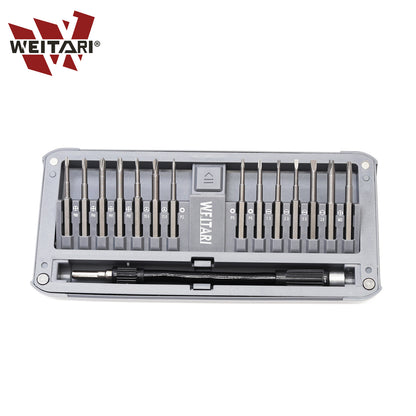 WEITARI Precision Screwdriver Set, 30 in 1 Mini Screwdriver, Screwdriver Bit Sets, Multifunction Precision Screwdriver Kit, Repair Tool Kit for Electronics, Computer, Eyeglass, Phone, Watch