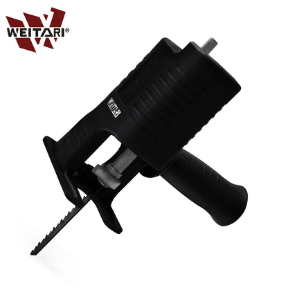 WEITARI® Electric Drill to Reciprocating Saw Adapter Chainsaw Conversion Head Saw Blades Handle Kit,Power Hand Saw Drill Attachment, Jig Saw Attachment,Drill Saw Attachment
