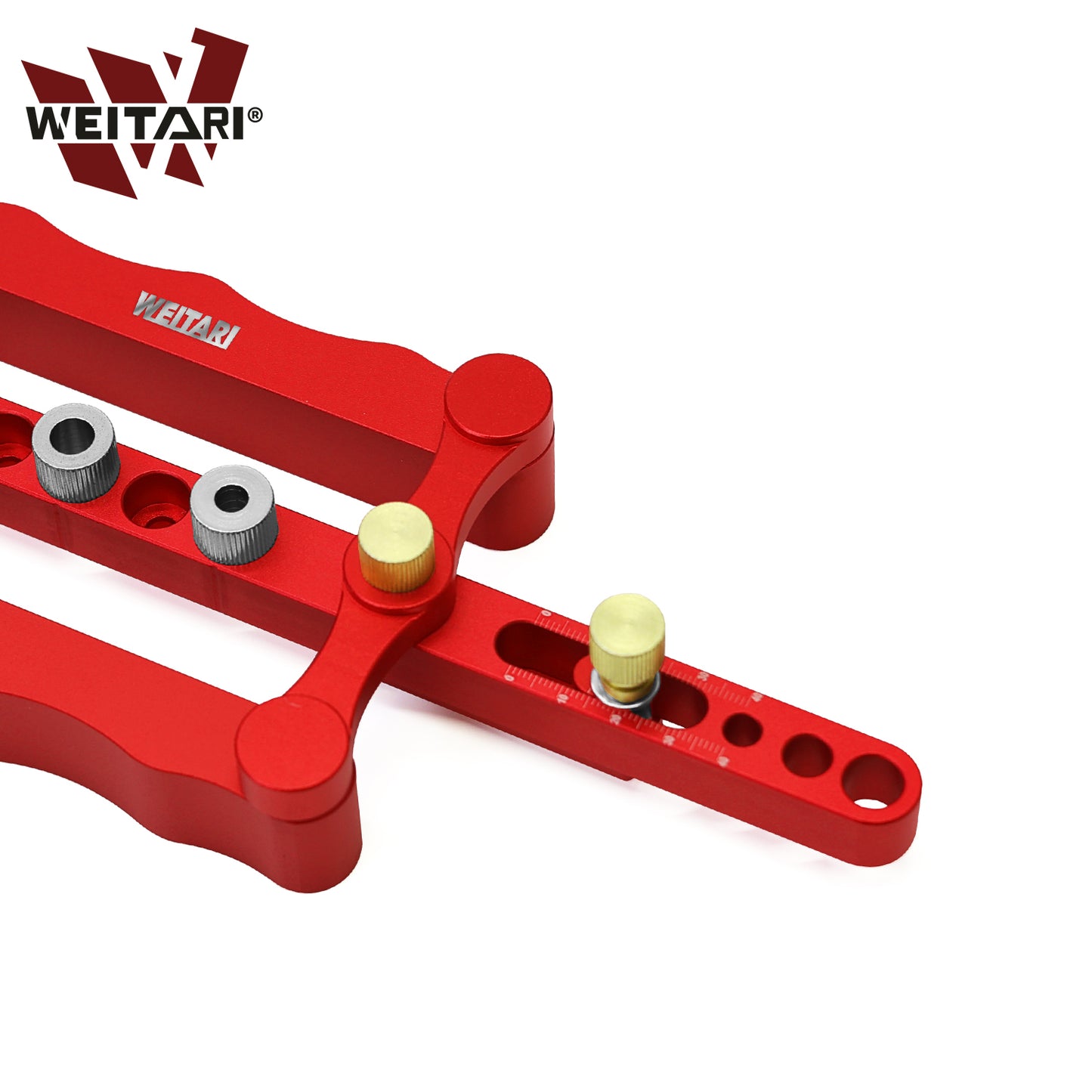 WEITARI® Self Centering Doweling Jig Punch Locator Dowel Jig Kit 1/4 3/8 5/16inch Drill Guide Sleeve Tool