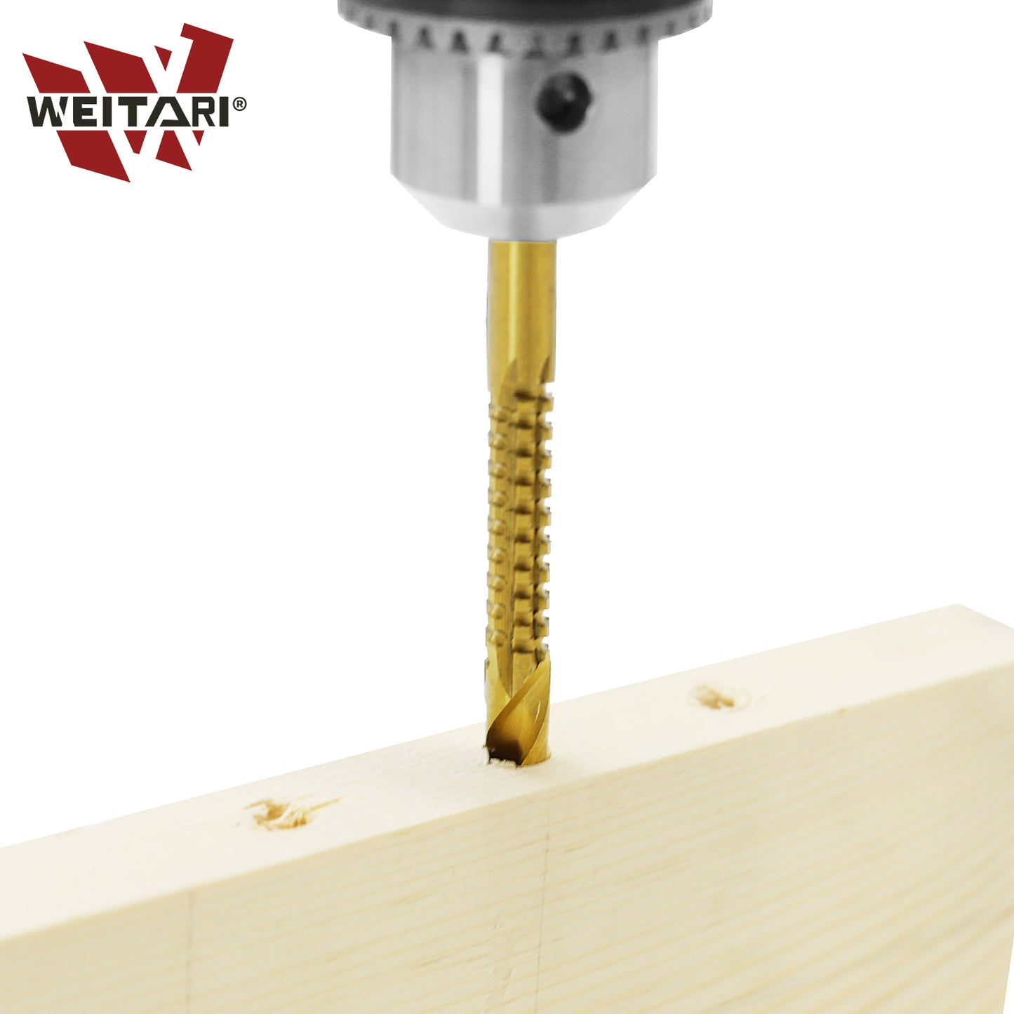 WEITARI 6pcs Drill Bits Serrated Cobalt Drill Bit Set Spiral Screw Metric Composite Tap Drill Bit Tap Twist Drill Bit Set Power Tool Accessories