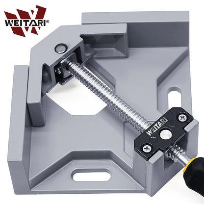 WEITARI® Right Angle Clamp, Aluminium Single Handle 90 Degree Corner Clip with Adjustable Swing Jaw Alloy Woodworking, Photo Framing, Welding and Framing