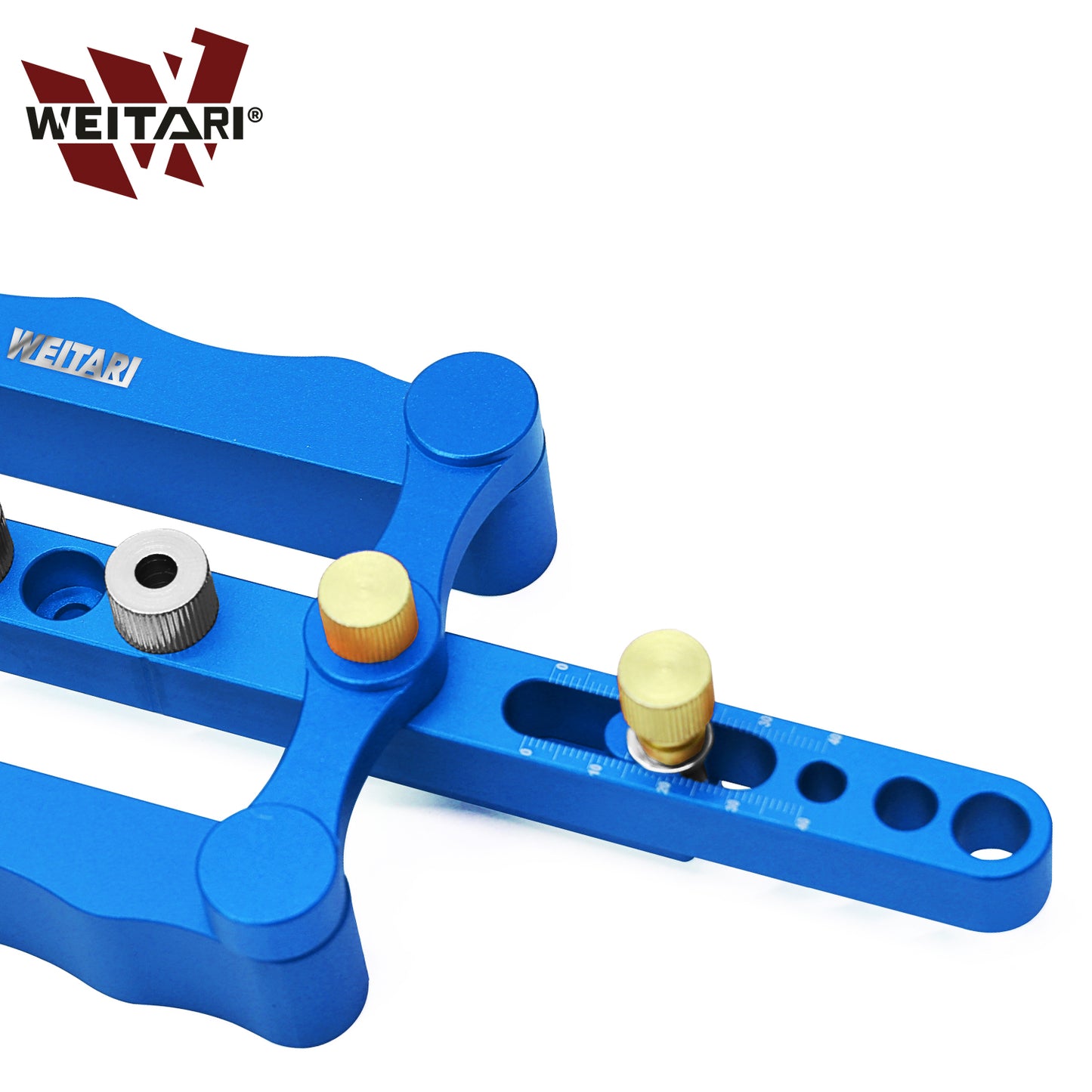 WEITARI® Self Centering Doweling Jig Punch Locator Dowel Jig Kit 1/4 3/8 5/16inch Drill Guide Sleeve Tool