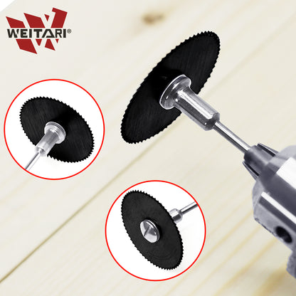 WEITARI 7pcs HSS Steel Circular Saw Blades Cutting Discs Cut-Off Wheel Blades Set for Rotary Tool