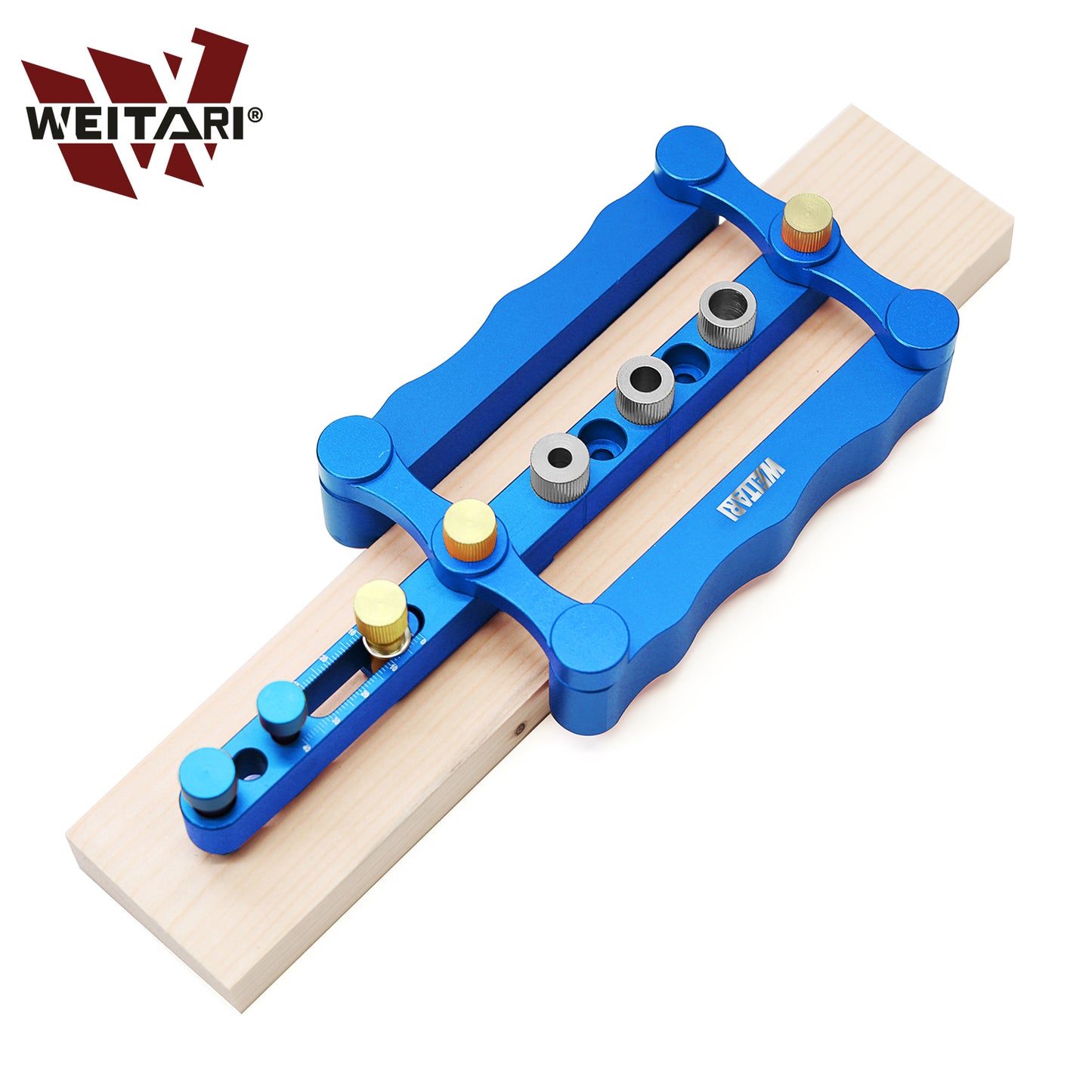 WEITARI® Self Centering Doweling Jig Punch Locator Dowel Jig Kit 1/4 3/8 5/16inch Drill Guide Sleeve Tool