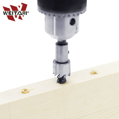 WEITARI 5Pcs HSS Hole Saw Cutter 16-30mm 5/8-Inch to 1-3/16 Inch, Drill Bits Set Heavy Duty Tool Kit for Stainless Steel, Aluminum Alloy, Plastic and Wood