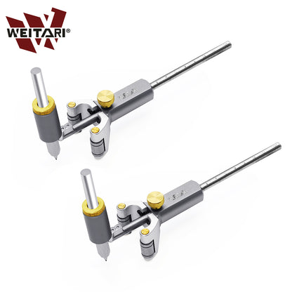 WEITARI Wood Scribe Tool, Woodworking Linear Arc Dual-purpose Scriber Ruler Parallel Line Drawing Tool Measuring Gauge DIY Multifunctional Woodworking Scribe Tools