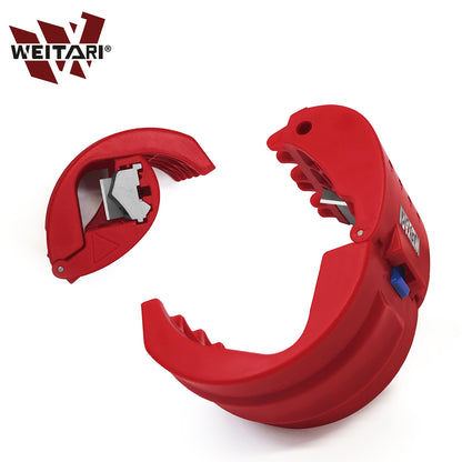 WEITARI® PVC pipe cutter tool Cutter for plastic pipes and sealing sleeves 20 – 50 mm