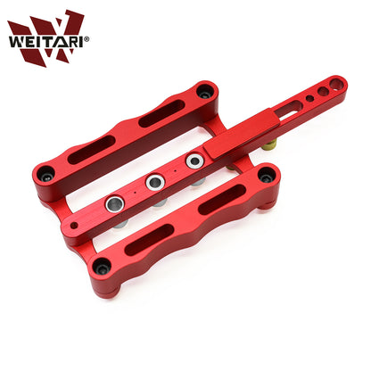 WEITARI® Self Centering Doweling Jig Punch Locator Dowel Jig Kit 1/4 3/8 5/16inch Drill Guide Sleeve Tool
