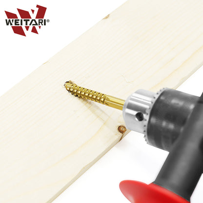 WEITARI 6pcs Drill Bits Serrated Cobalt Drill Bit Set Spiral Screw Metric Composite Tap Drill Bit Tap Twist Drill Bit Set Power Tool Accessories