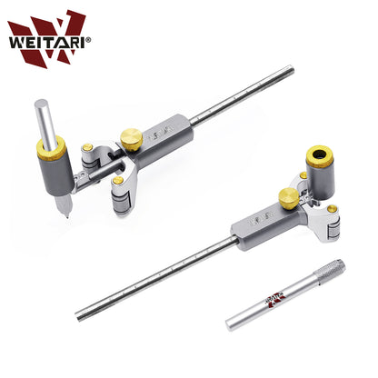 WEITARI Wood Scribe Tool, Woodworking Linear Arc Dual-purpose Scriber Ruler Parallel Line Drawing Tool Measuring Gauge DIY Multifunctional Woodworking Scribe Tools
