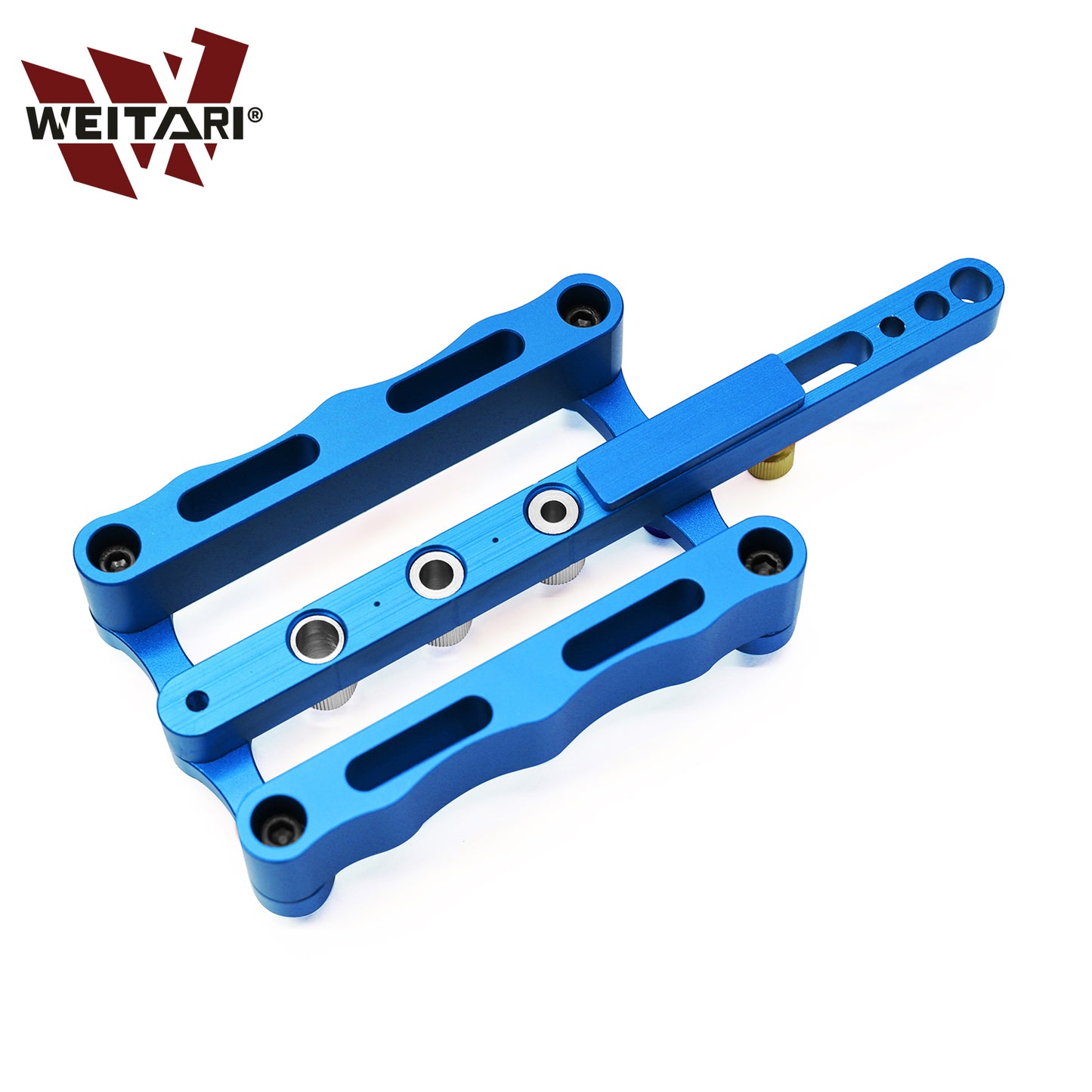 WEITARI® Self Centering Doweling Jig Punch Locator Dowel Jig Kit 1/4 3/8 5/16inch Drill Guide Sleeve Tool