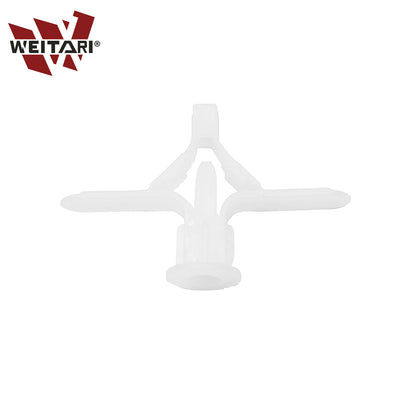 WEITARI Grey Drywall Anchor Kit with Screws Hollow Wall Anchors 100pcs self Drilling Drywall Anchors Plastic Aircraft Anchors with Screws (Anchor 50pcs + Screws 50pcs)