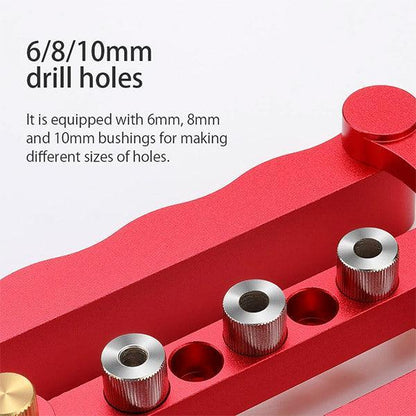 WEITARI® Self Centering Doweling Jig Punch Locator Dowel Jig Kit 1/4 3/8 5/16inch Drill Guide Sleeve Tool
