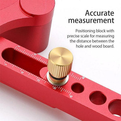 WEITARI® Self Centering Doweling Jig Punch Locator Dowel Jig Kit 1/4 3/8 5/16inch Drill Guide Sleeve Tool