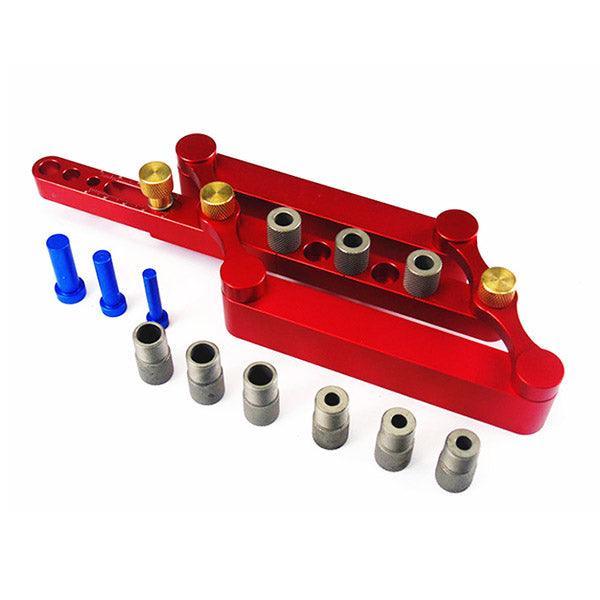 WEITARI® Self Centering Doweling Jig Punch Locator Dowel Jig Kit 1/4 3/8 5/16inch Drill Guide Sleeve Tool