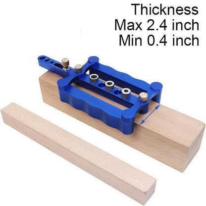 WEITARI® Self Centering Doweling Jig Punch Locator Dowel Jig Kit 1/4 3/8 5/16inch Drill Guide Sleeve Tool