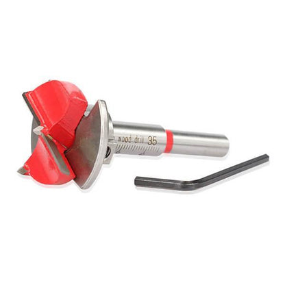 WEITARI® Forstner Bit Set 5Pcs Adjustable Positioning Drill, 15/20/25/30/35mm Forstner Bits for Wood Drilling, Cemented Carbide Woodworking Hole Saw with Depth Stoper