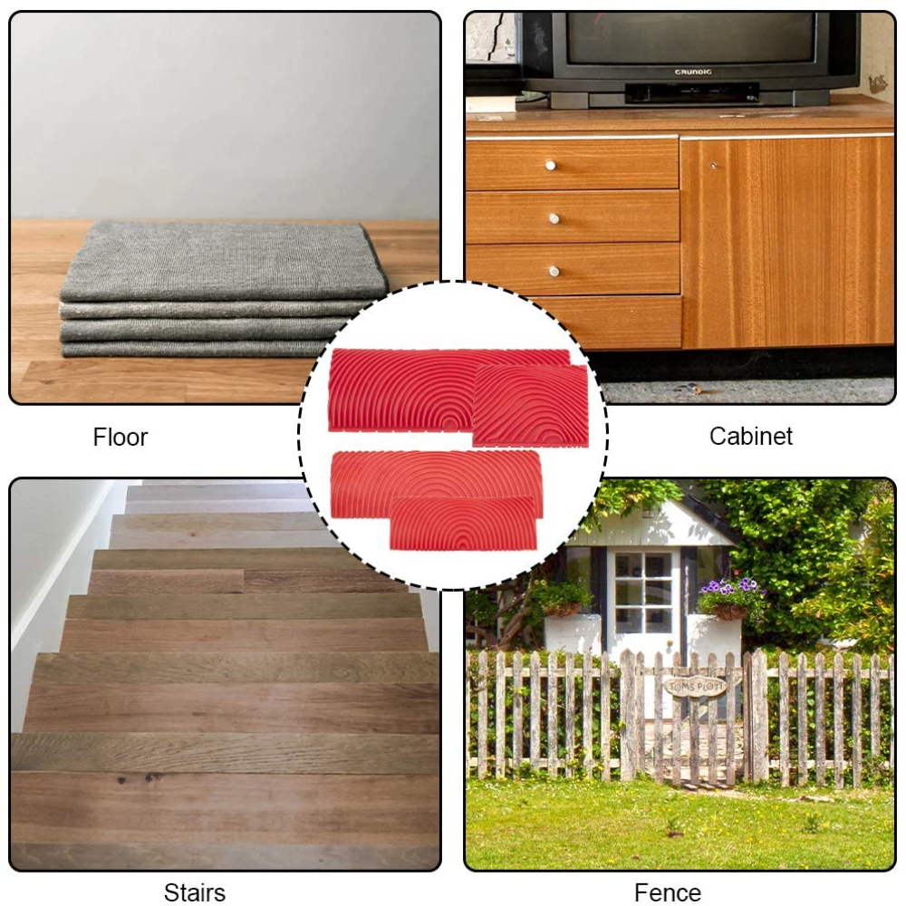 2 unids/set decoración arte grabado DIY cepillado rodillos de pintura