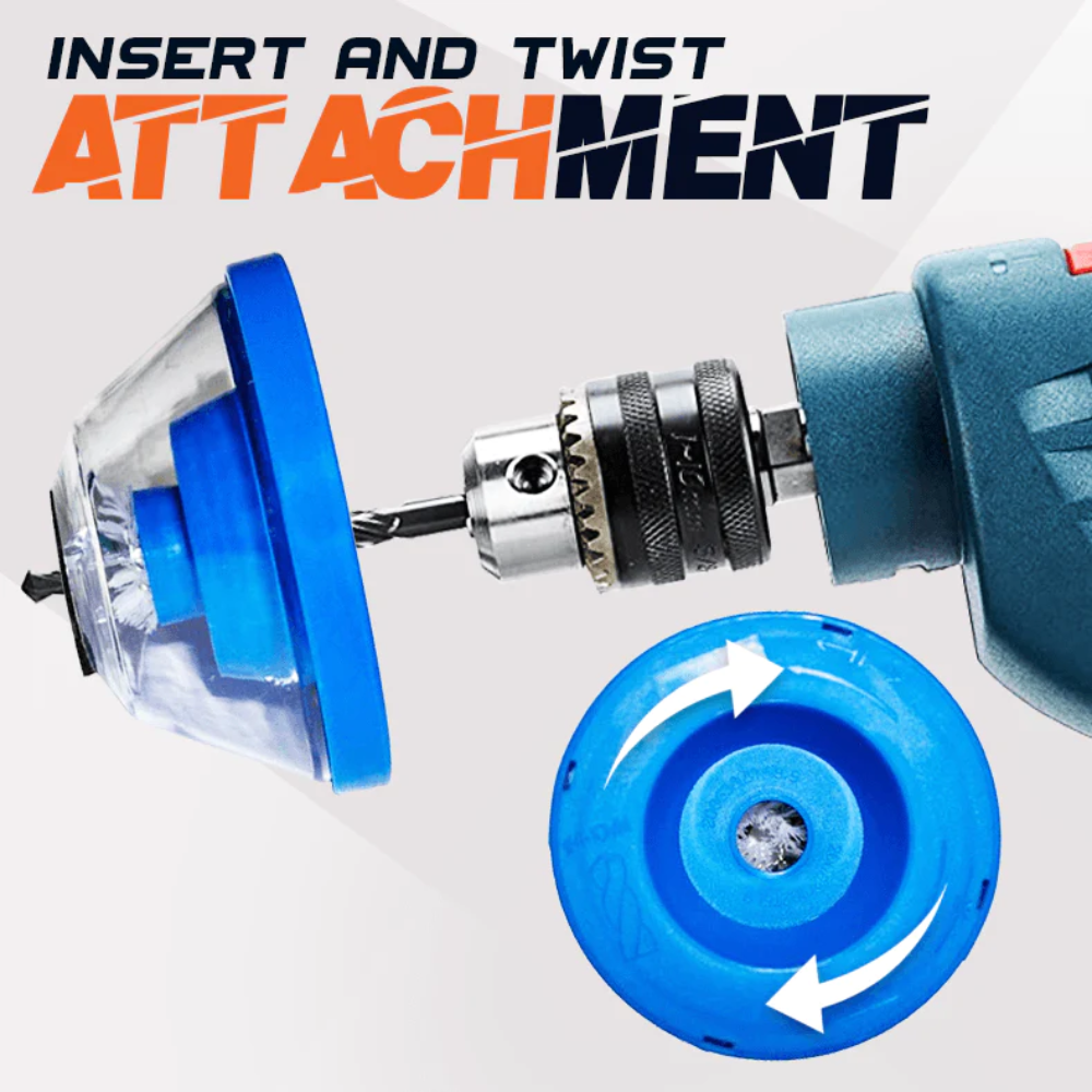 WEITARI® 2Pcs Drill Dust Collector,Drywall Dust Collector, Drill Dust Collector for Electric Hammer and Drill, Hole Saw Dust Bowl, Shockproof Dust Catcher with Sealing Cover & Anti-Skid Sponge