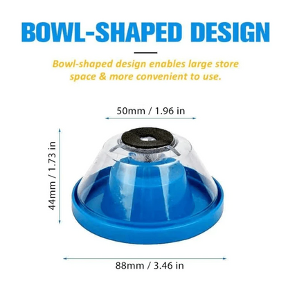 WEITARI® 2Pcs Drill Dust Collector,Drywall Dust Collector, Drill Dust Collector for Electric Hammer and Drill, Hole Saw Dust Bowl, Shockproof Dust Catcher with Sealing Cover & Anti-Skid Sponge