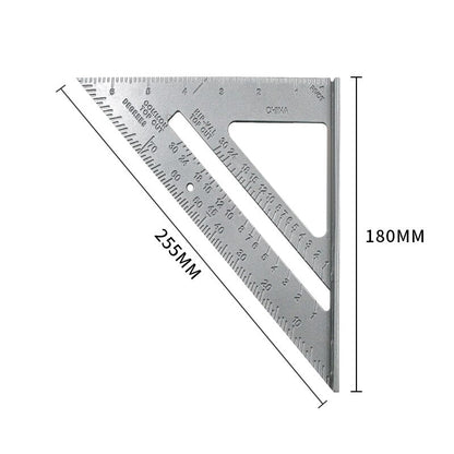 WEITARI® Carpenter Square, 7-inch Aluminum Square Carpenter Triangle Square Pressional Easy-Read Layout Tool framing Square (Aluminum)