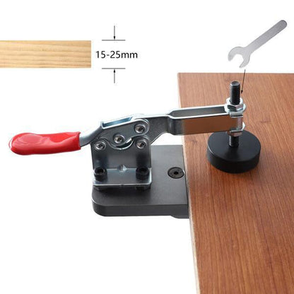 WEITARI 35MM Concealed Hinge Jig, Aluminum Alloy Hinge Hole Drilling Jig Wood Puncher Locator Woodworking Tool Drilling for Door Cabinets Hinges Mounting