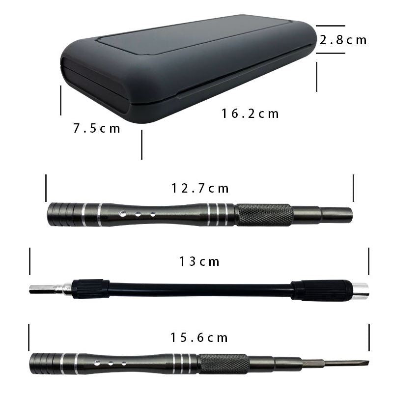 WEITARI Precision Screwdriver Set, 30 in 1 Mini Screwdriver, Screwdriver Bit Sets, Multifunction Precision Screwdriver Kit, Repair Tool Kit for Electronics, Computer, Eyeglass, Phone, Watch