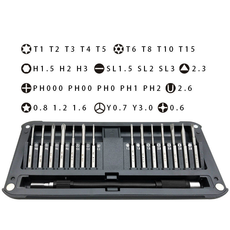 WEITARI Precision Screwdriver Set, 30 in 1 Mini Screwdriver, Screwdriver Bit Sets, Multifunction Precision Screwdriver Kit, Repair Tool Kit for Electronics, Computer, Eyeglass, Phone, Watch